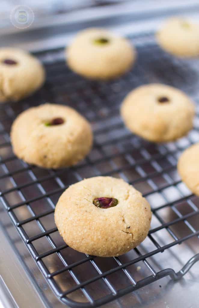 Nani's Pistachio Cardamom Cookies (Nan Khatai)