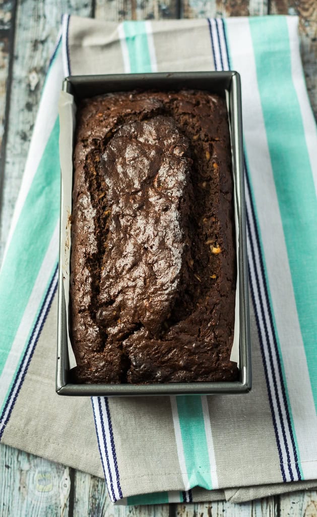 Chocolate Coconut Zucchini Bread