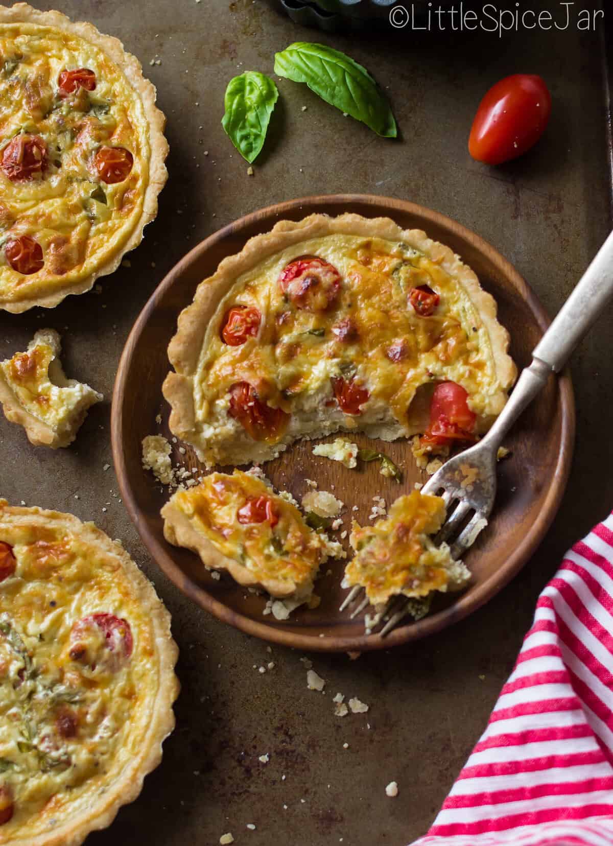 Quick & Easy Tomato Basil Tart