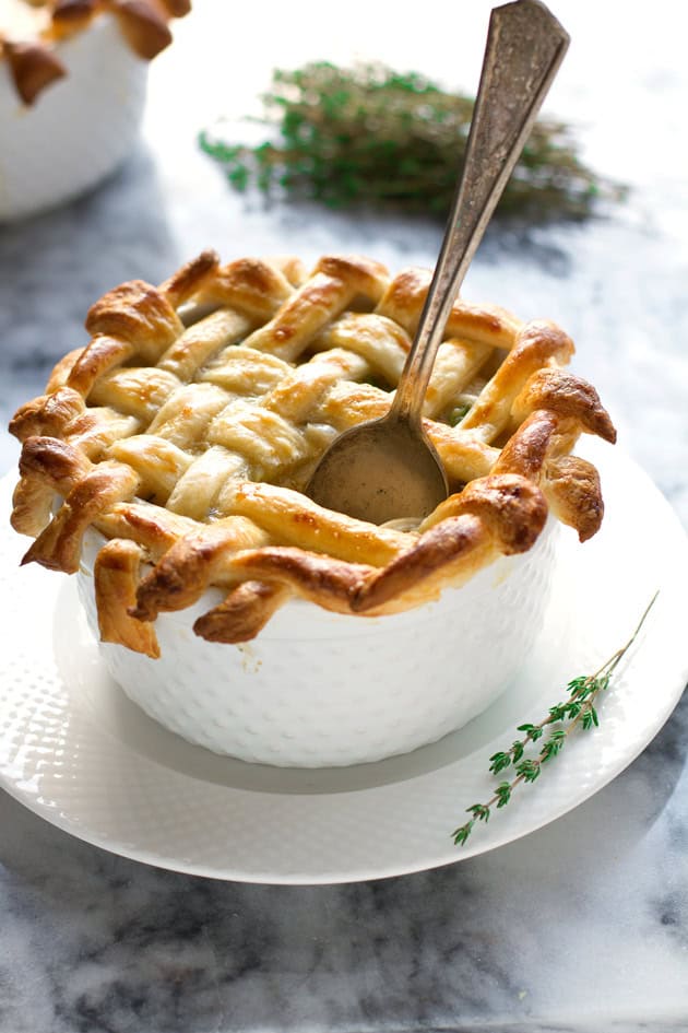 Chicken Pot Pie with Puff Pastry Crust Recipe | Little Spice Jar