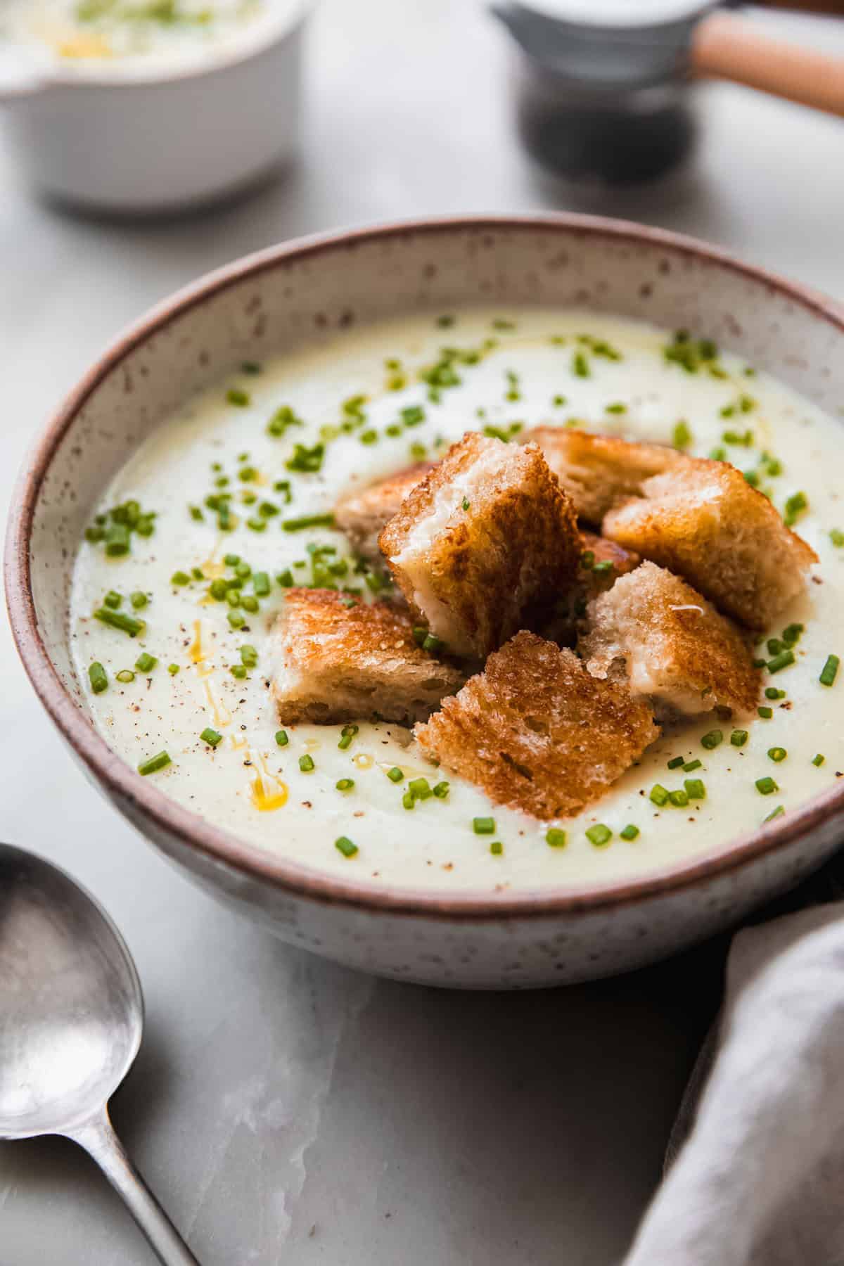 Roasted Garlic Potato Soup