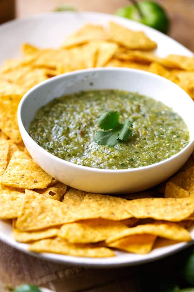 Homemade Salsa Verde (Tomatillo Salsa)