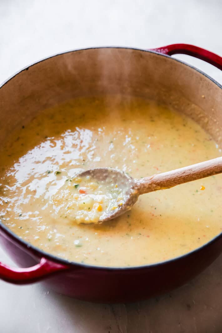 chowder after blending