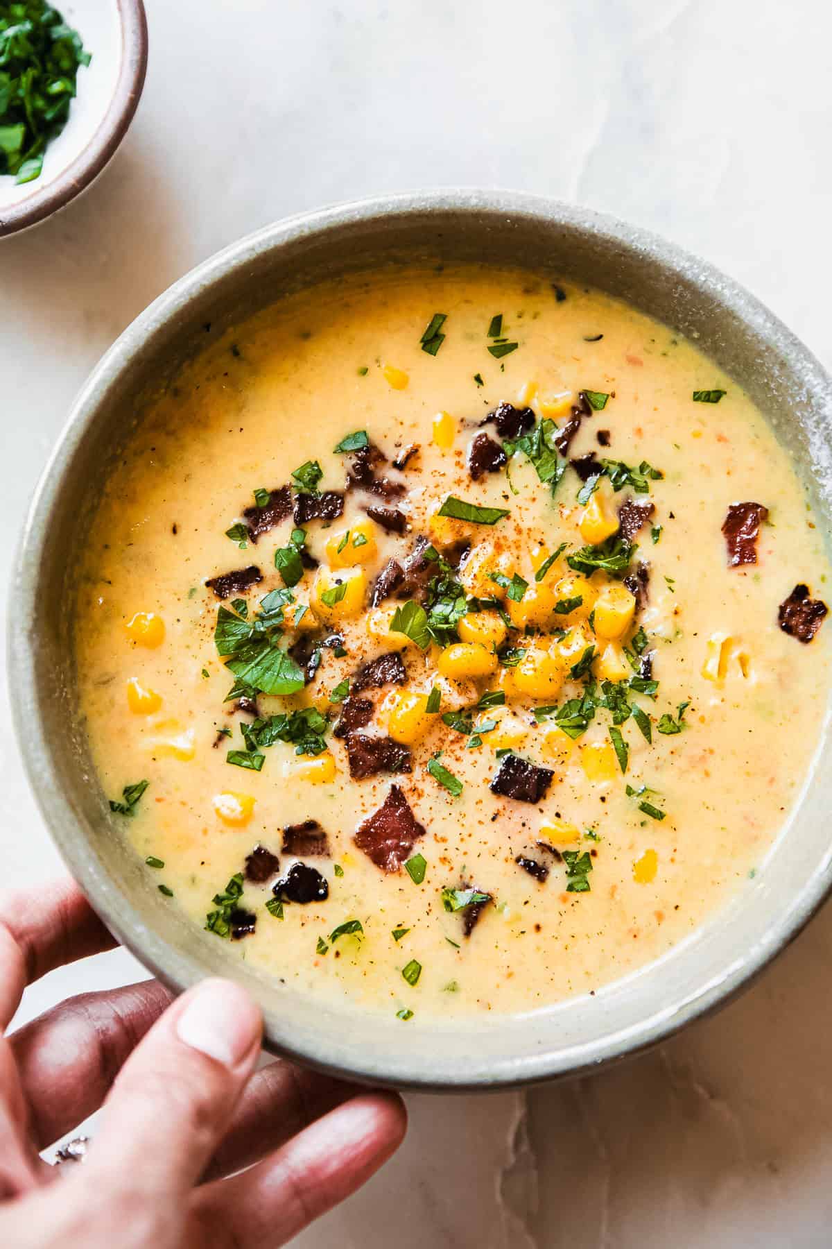 zucchini corn chowder creamy soup easy summer harvest garden