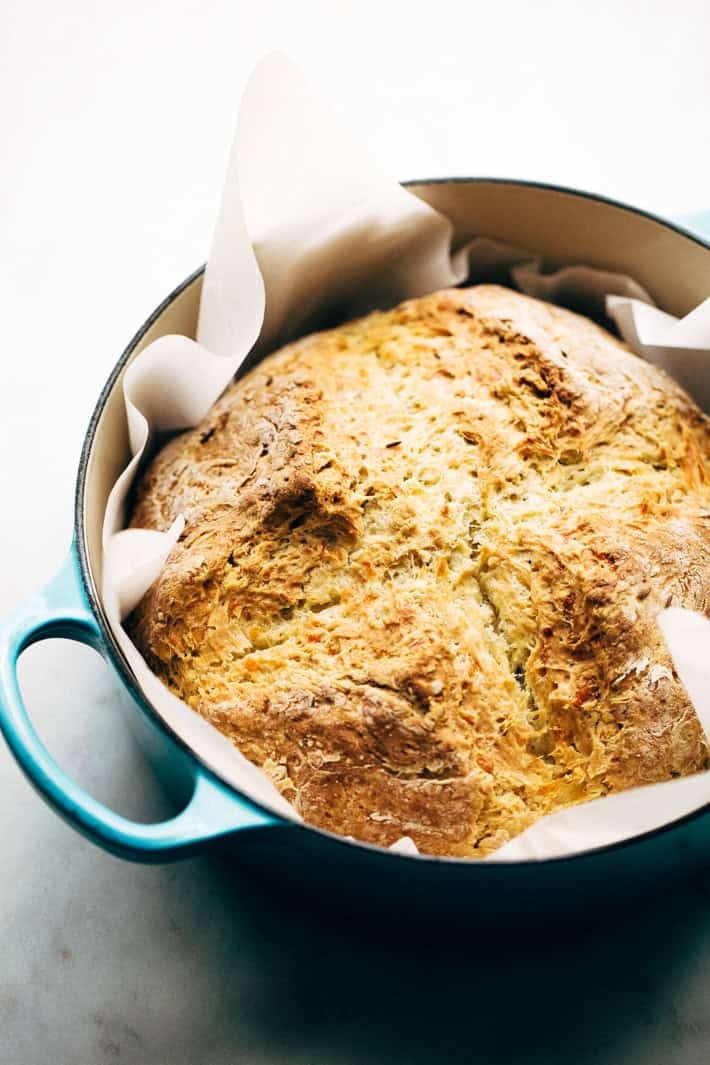 Easy Caraway and Cheddar Irish Soda Bread