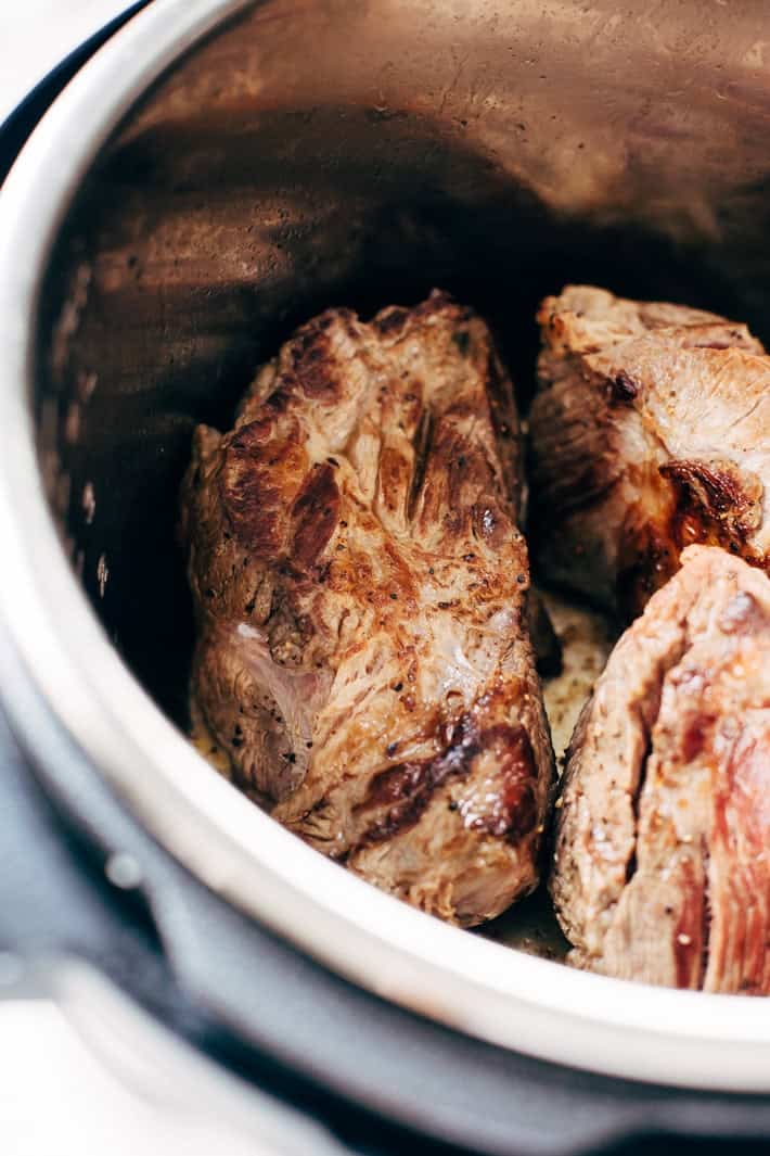 seared meat in instant pot