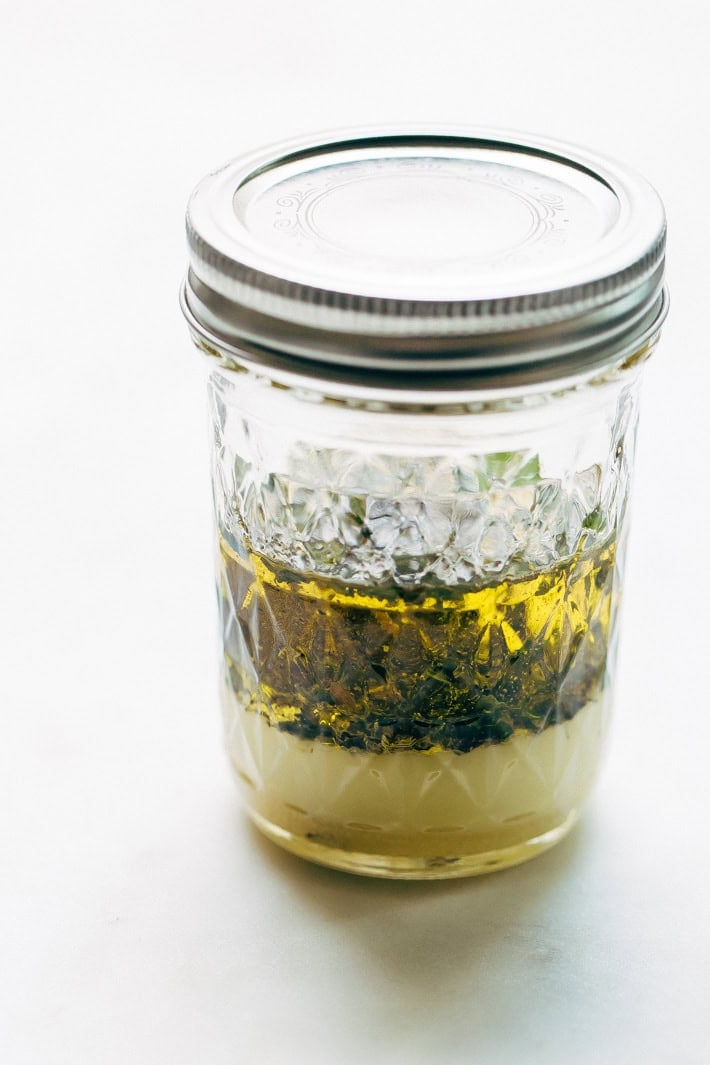 dressing in a jar