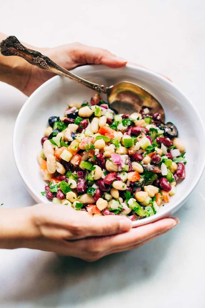 Veggie-Packed Greek Bean Salad