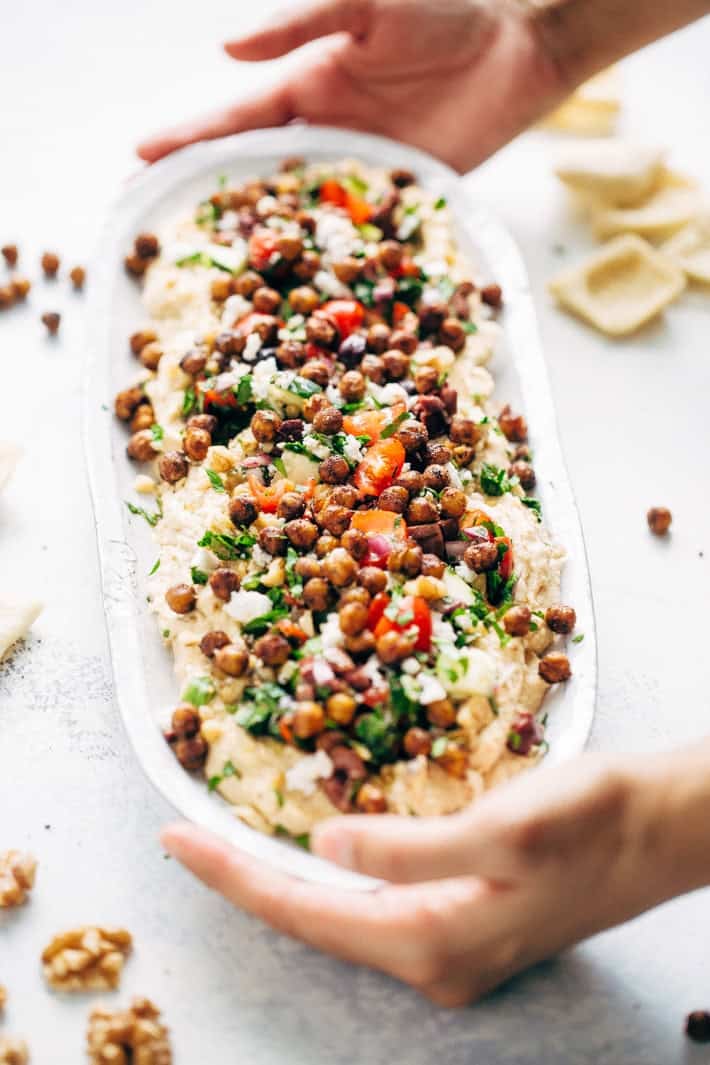 Seven Layer Chickpea Shawarma Dip