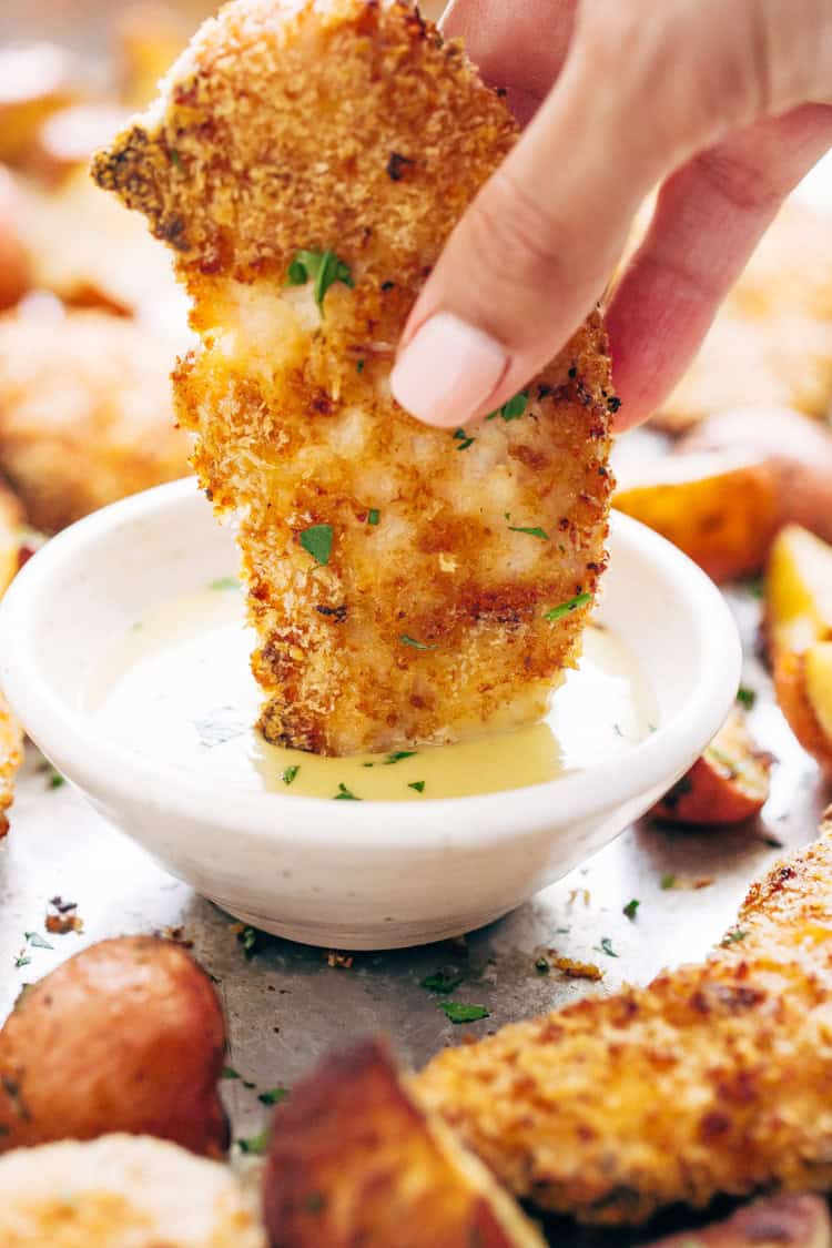 Baked Crunchy Chipotle Ranch Chicken with Potatoes