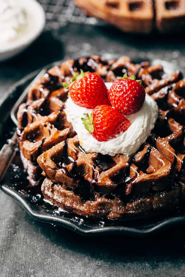 Bomb-Diggity Chocolate Waffles