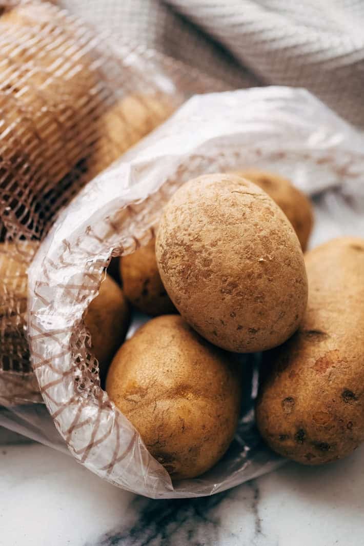 potatoes in sack