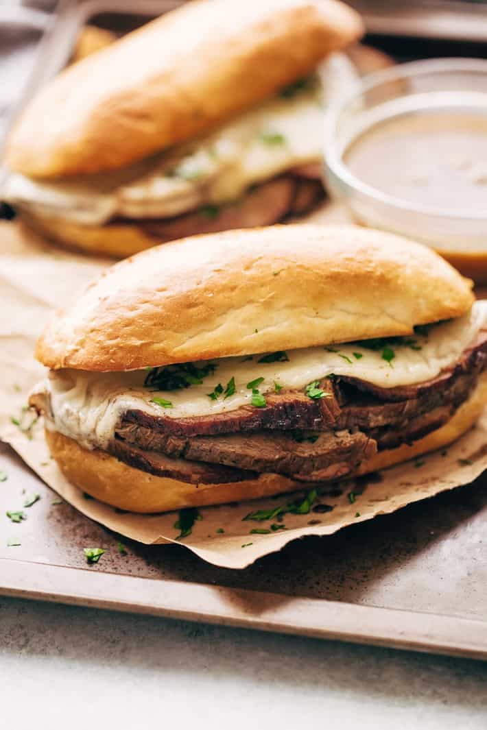 Slow Cooker French Dip Sandwiches