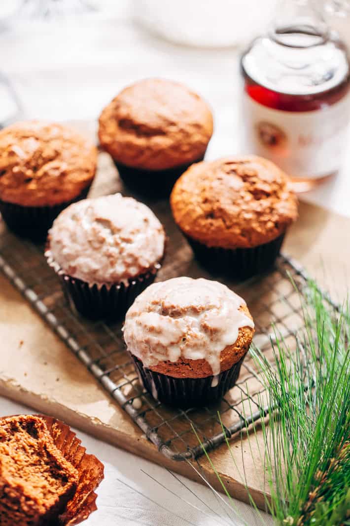 Healthier Gingerbread Muffins