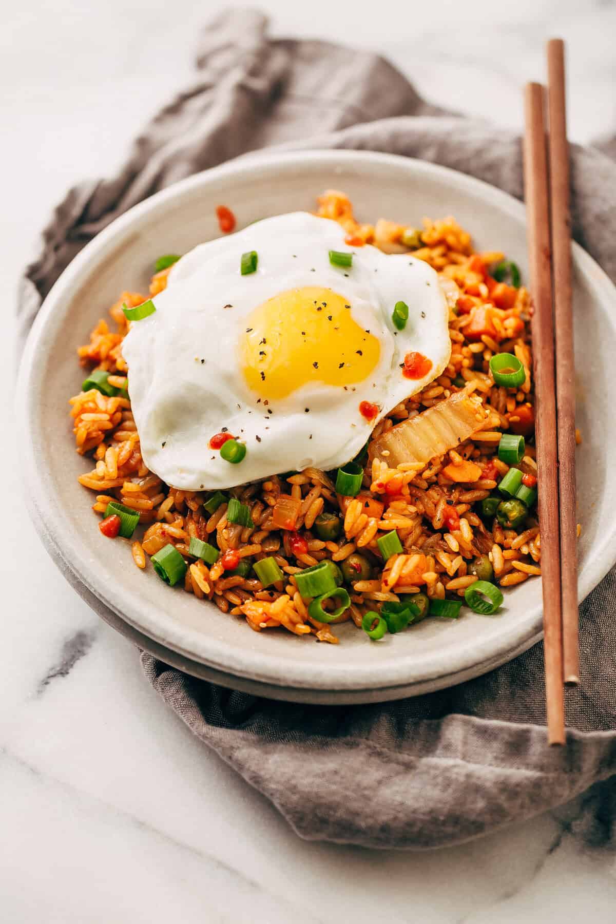 Quick Kimchi Fried Rice Recipe | Little Spice Jar