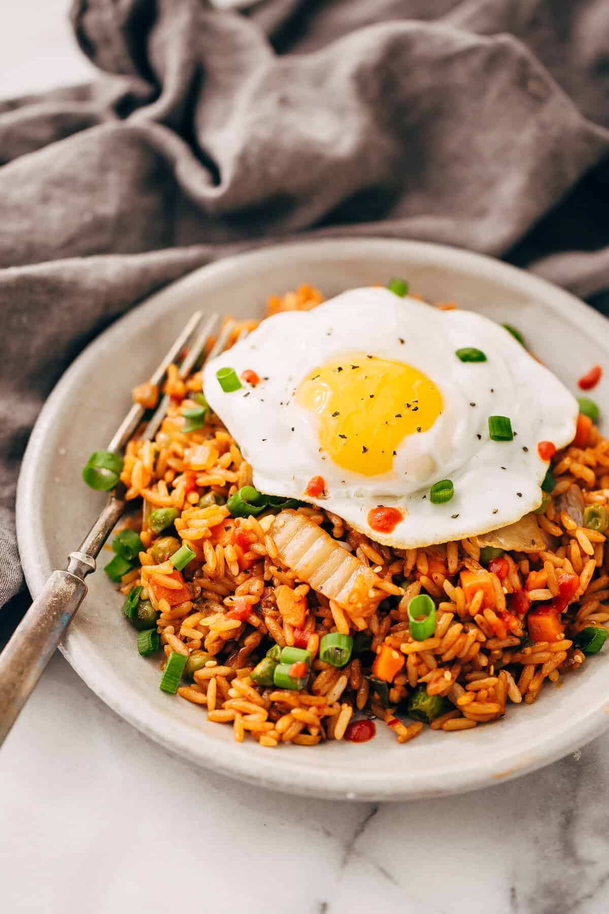 Quick Kimchi Fried Rice