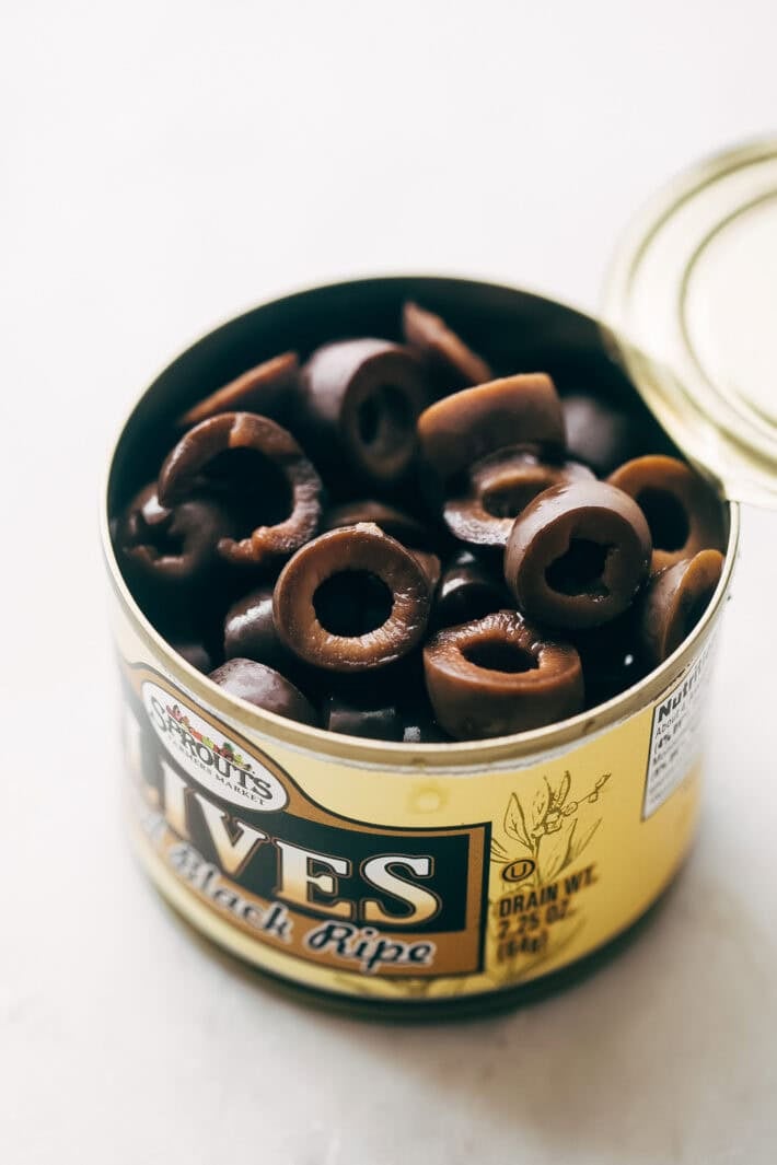 black olives in can