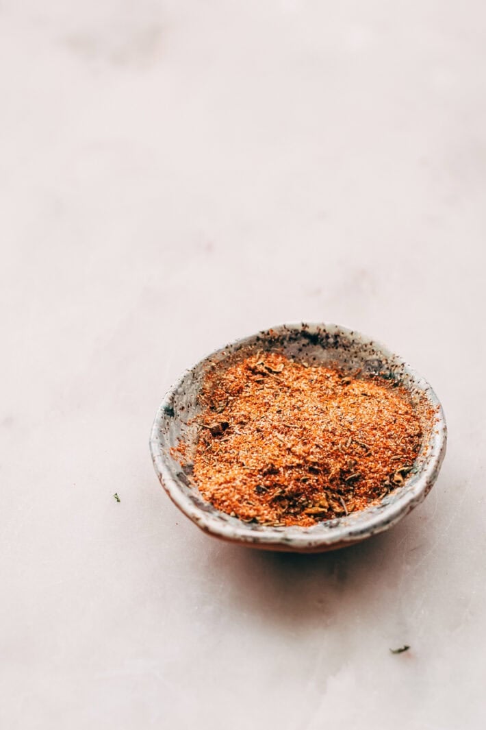 cajun seasoning in small container