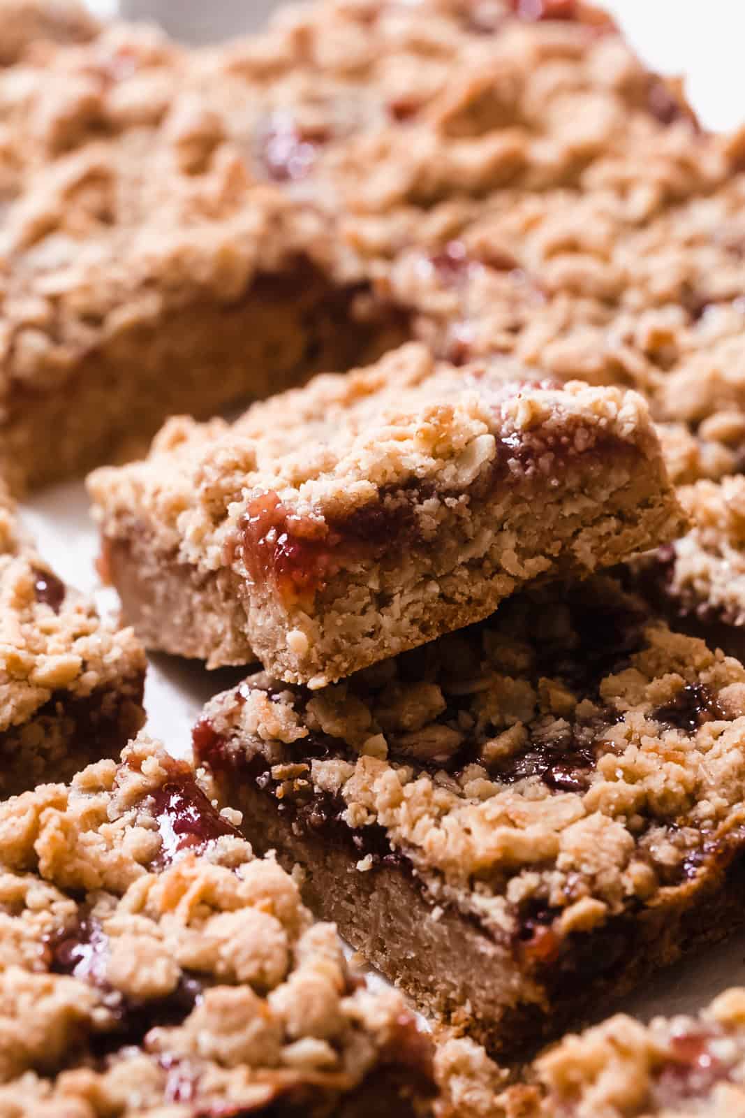 Peanut Butter and Jam Oat Bars