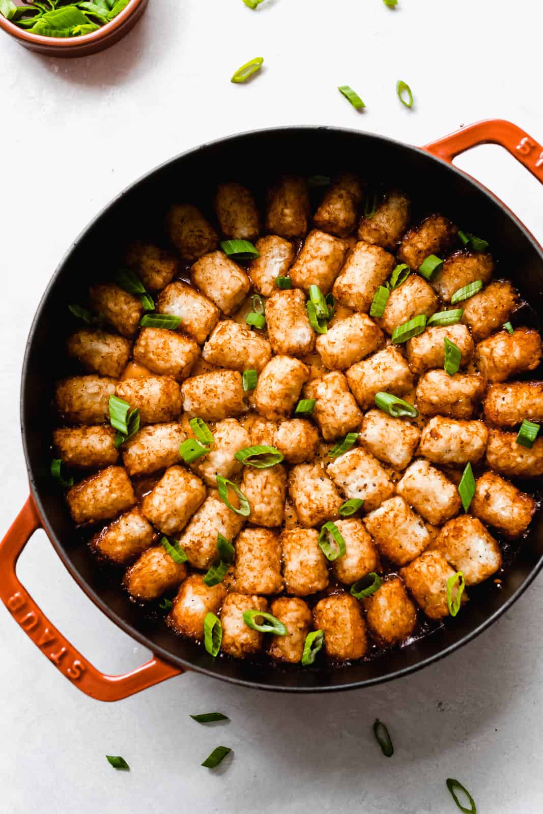 Tater Tot Chili Cheese Hotdish
