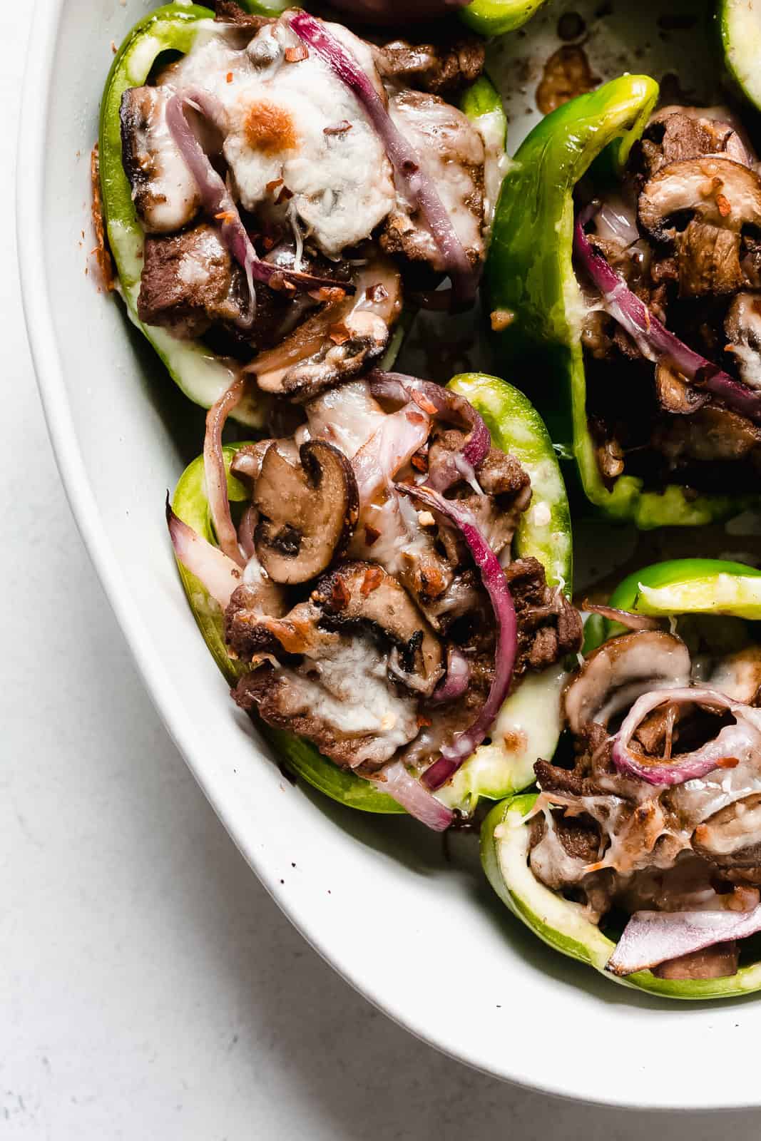 Philly Cheesesteak Stuffed Peppers