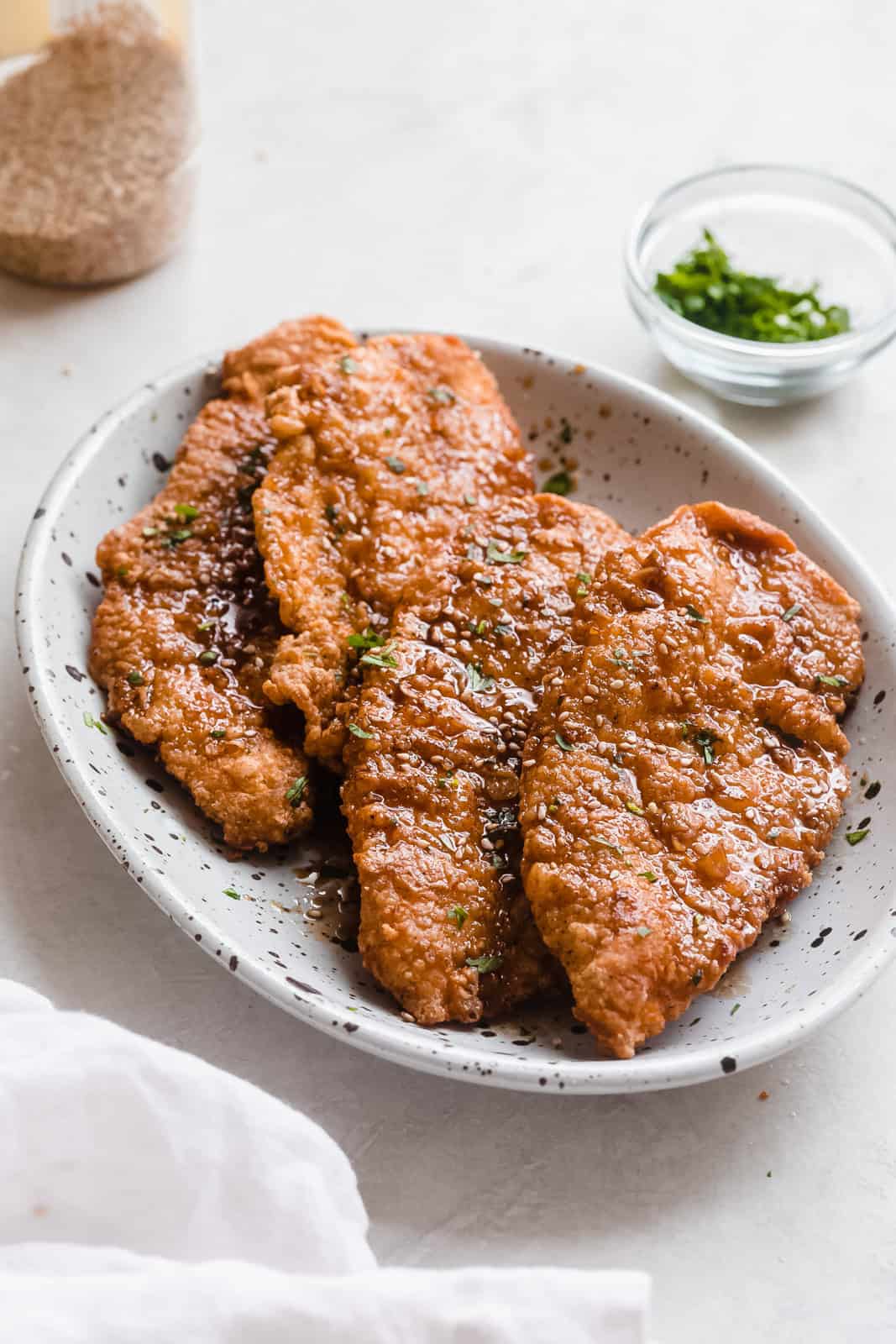 Crispy Sticky Honey Garlic Chicken