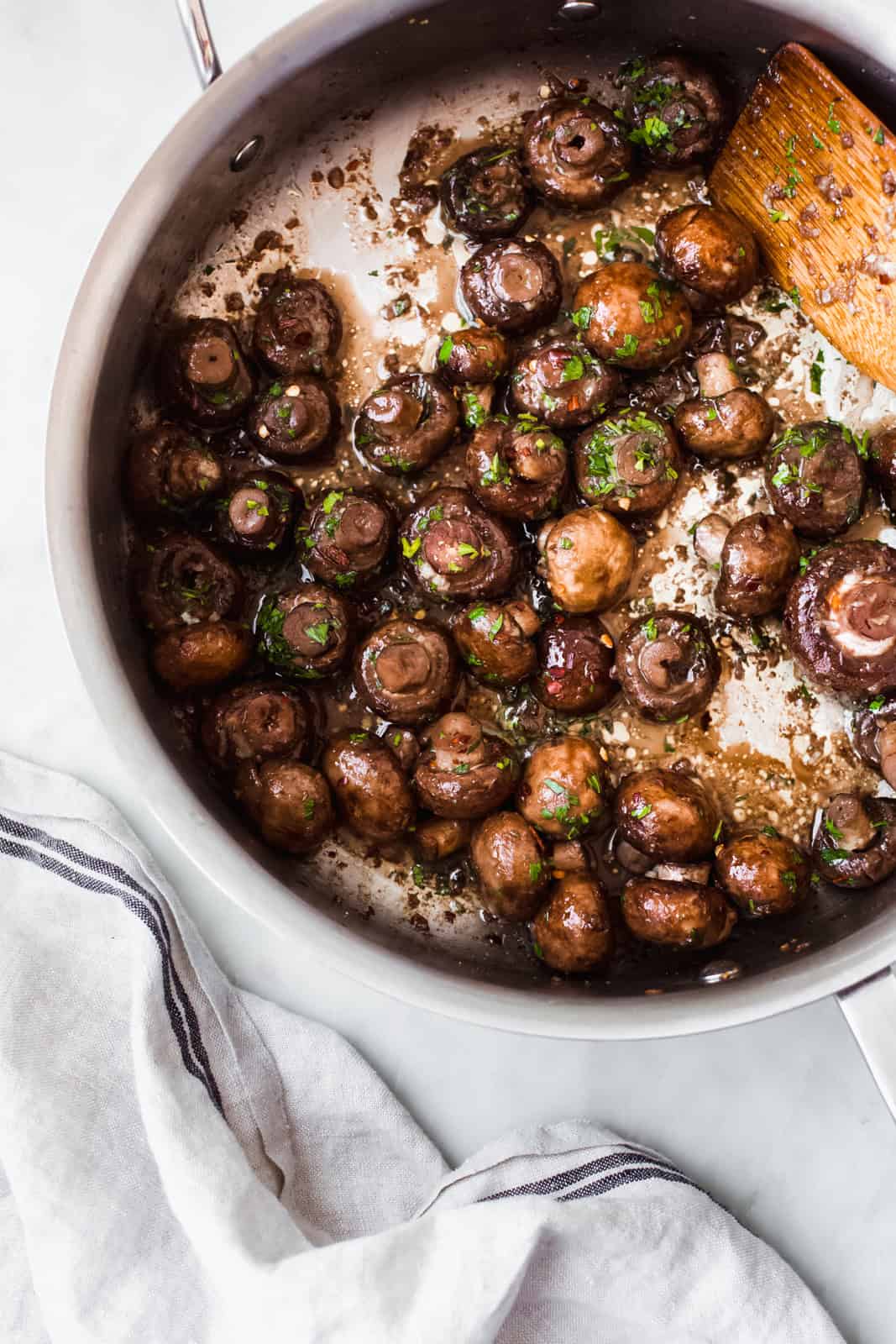 Sauteed Garlic Herb Mushrooms