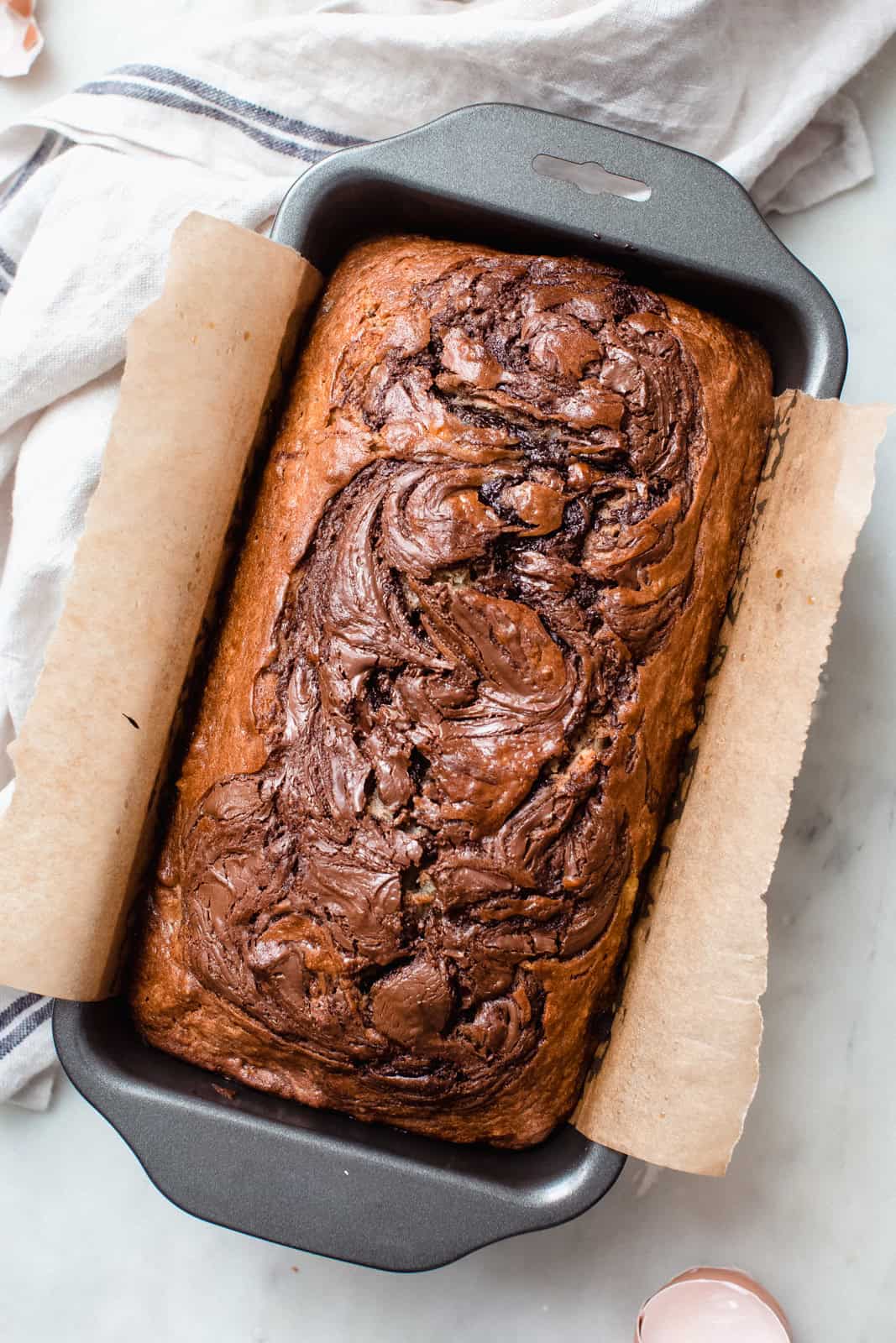 Swirled Nutella Banana Bread