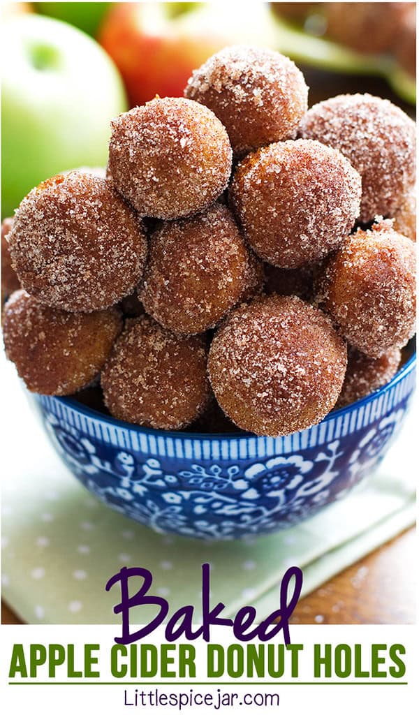 Baked Apple Cider Donut Holes