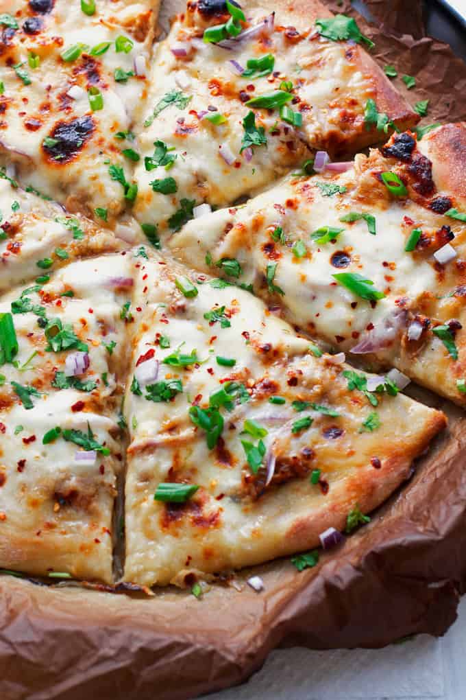 Korean BBQ Chicken Pizza