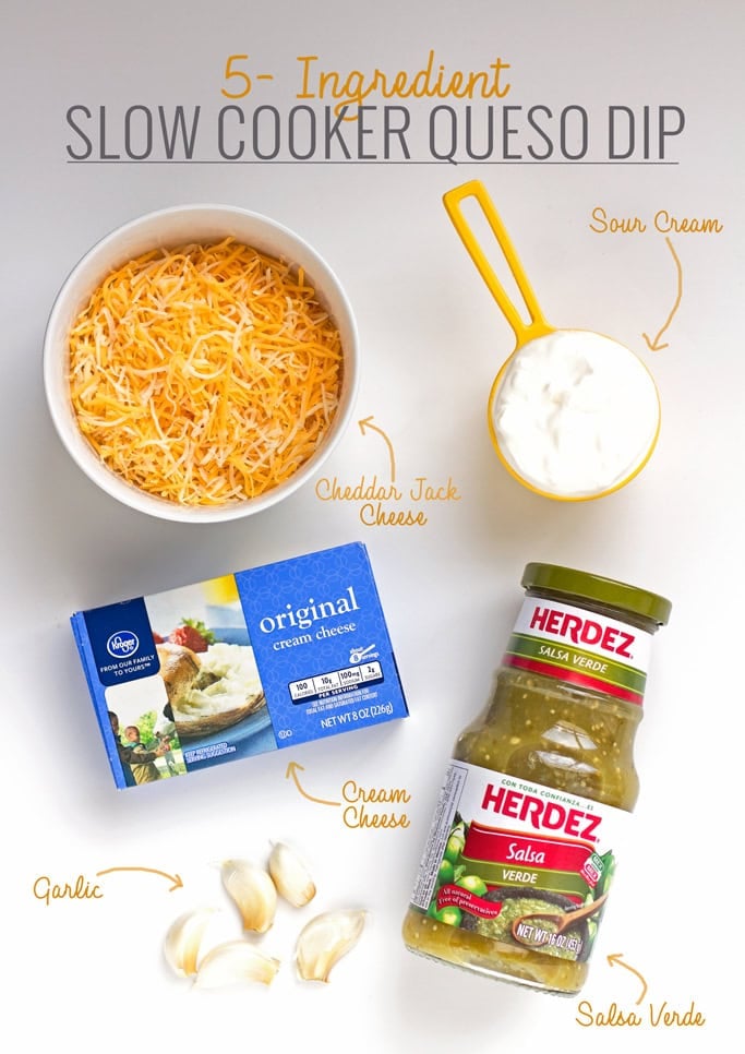 5 Ingredient Slow Cooker Queso Dip