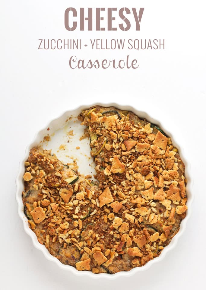 Cheesy Zucchini Yellow Squash Casserole