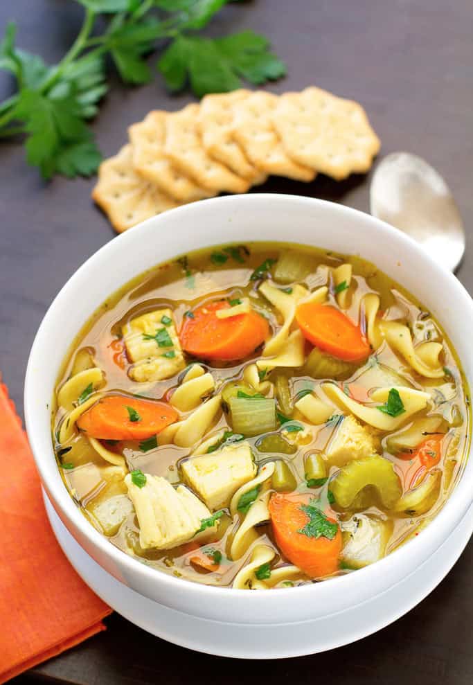 Chicken Noodle Soup {Slow Cooker}