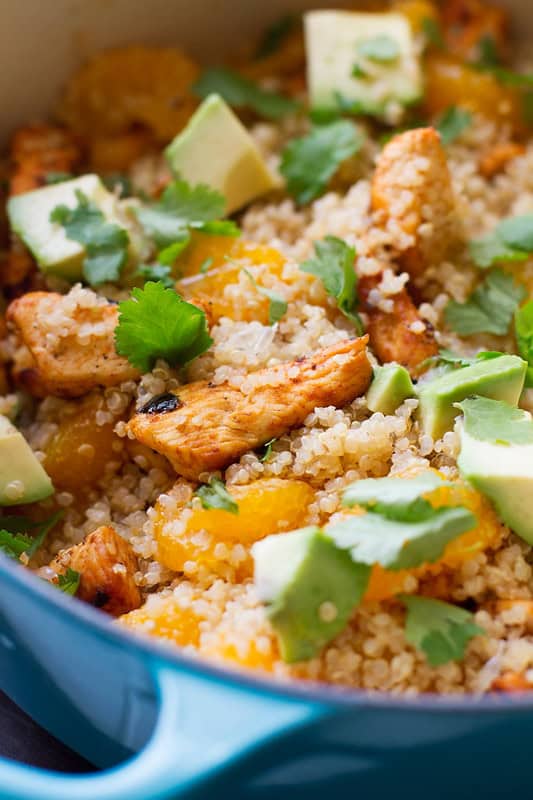 Light Citrus Chicken Quinoa Salad