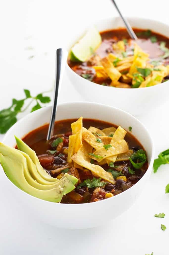 Chicken Enchilada Soup (Slow Cooker)