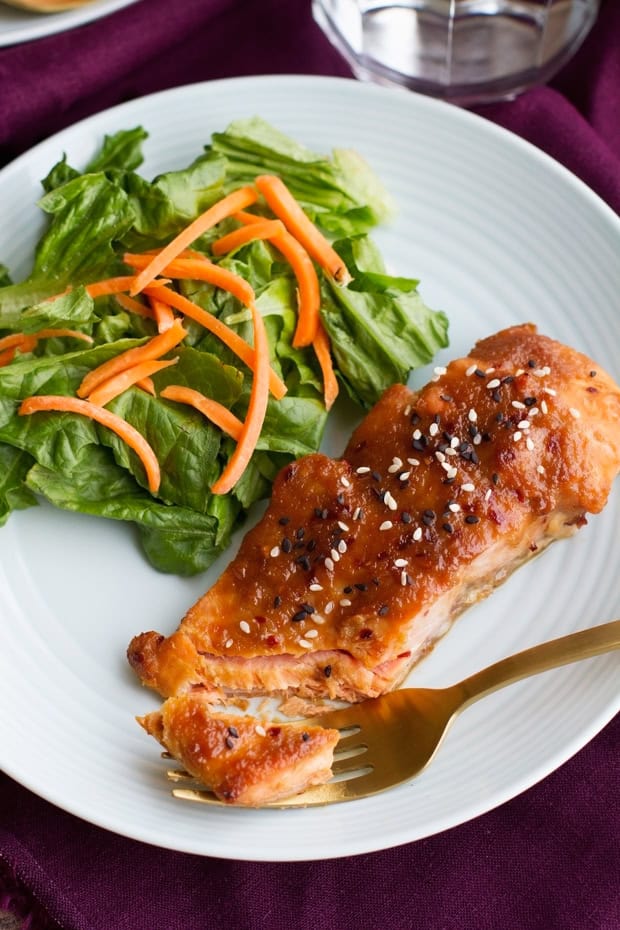 Easy Miso Glazed Salmon