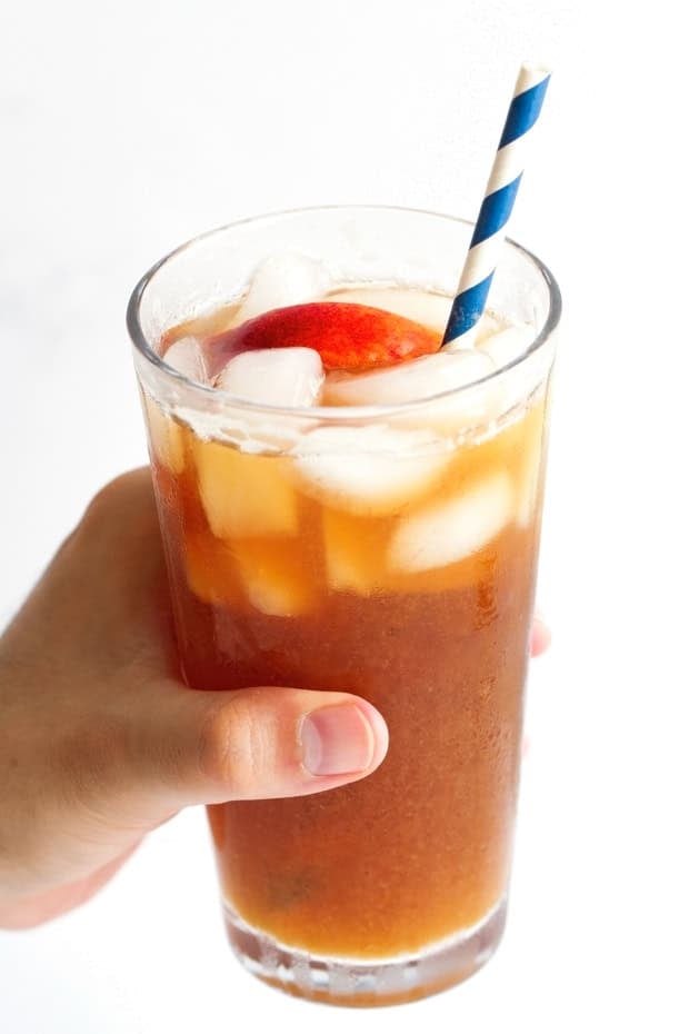 Homemade Peach Iced Tea