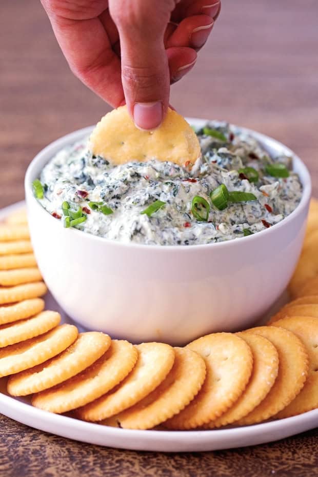 3-Ingredient Spinach Green Onion Dip