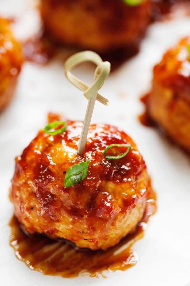 Hawaiian BBQ Chicken Meatballs