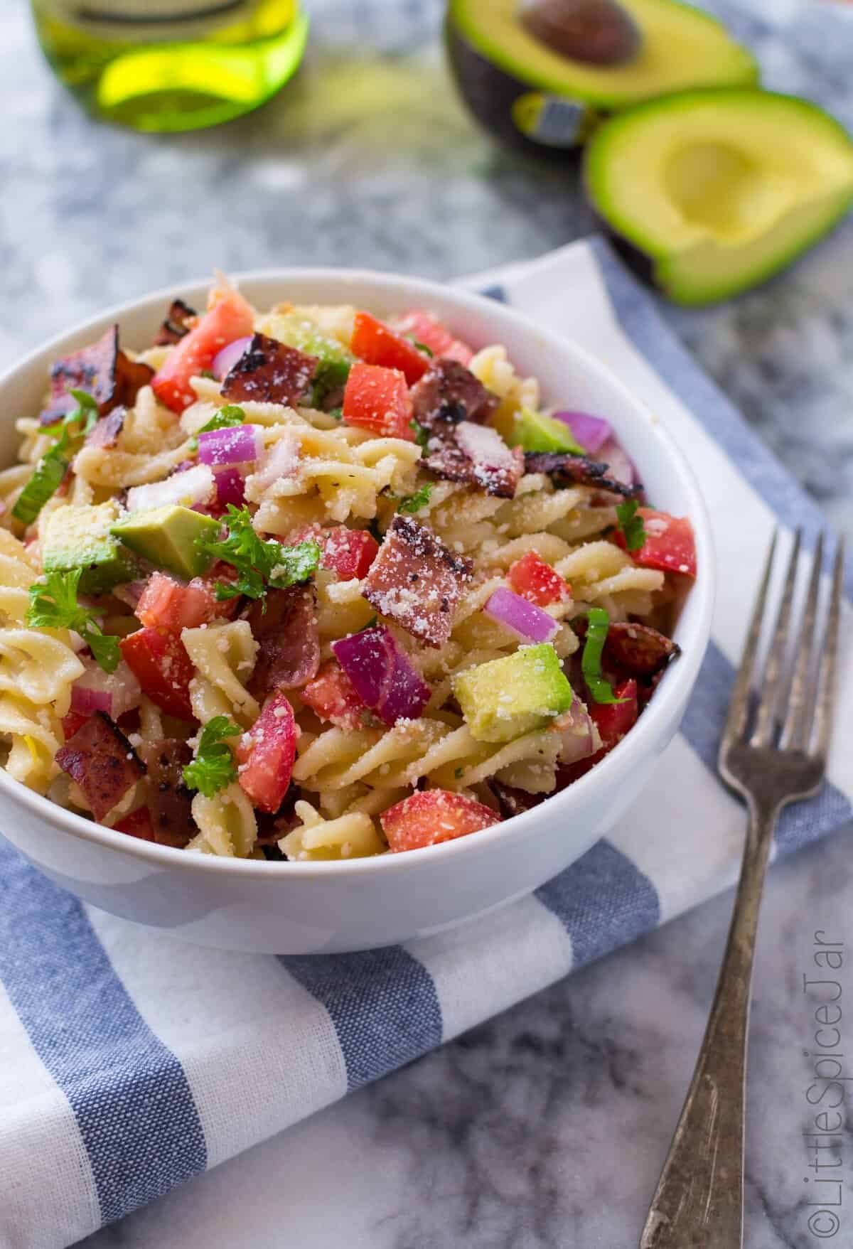 Bacon Avocado Pasta Salad