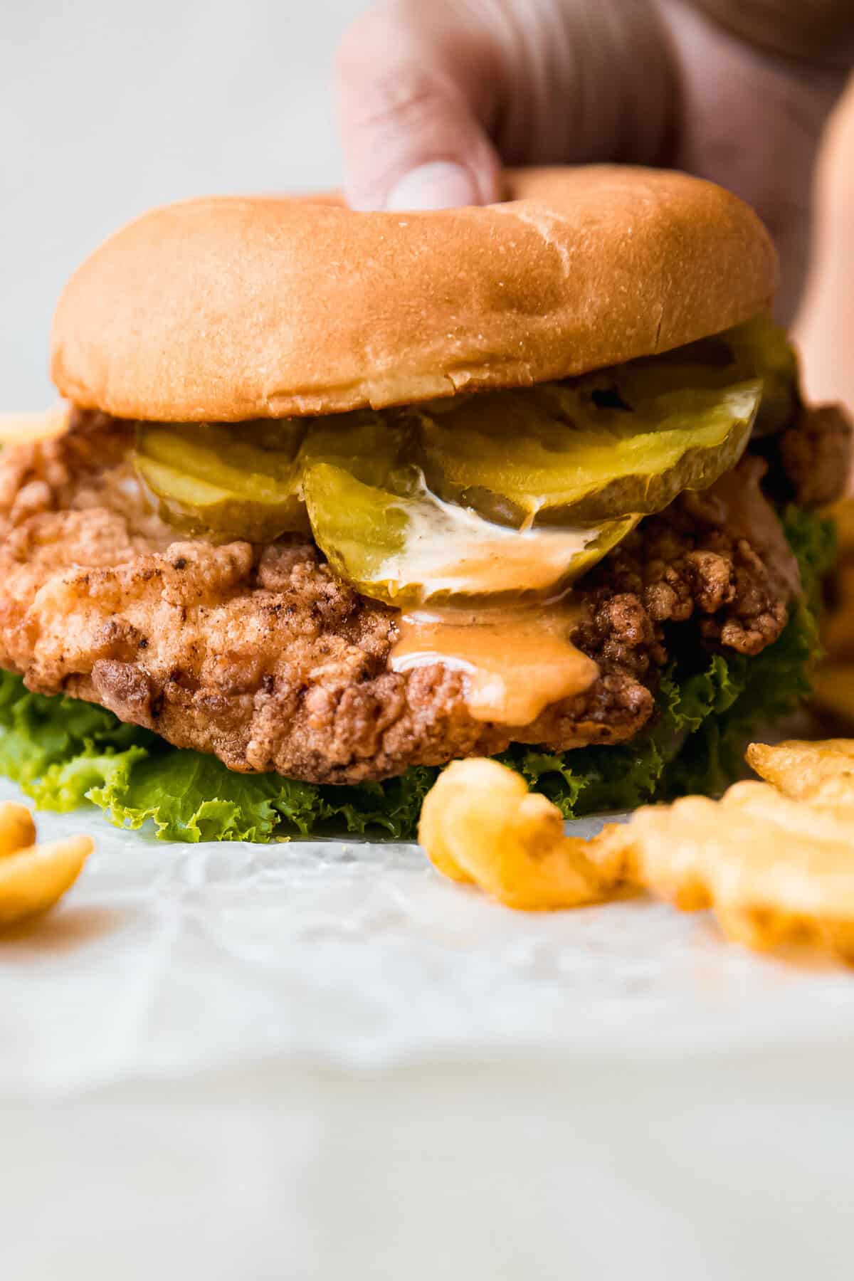Pickle-Brined Crispy Chicken Sandwich