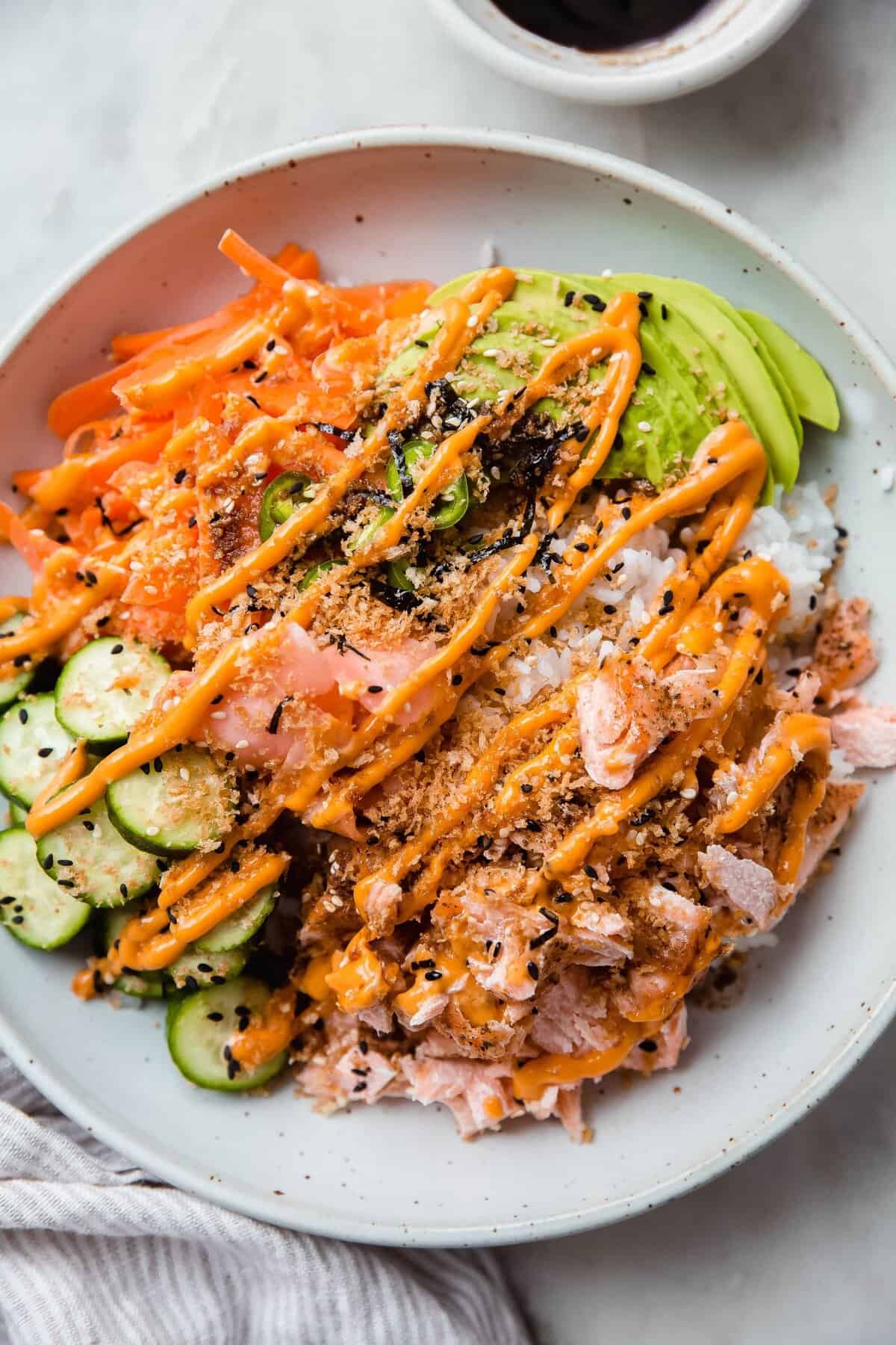 Easy Weeknight Salmon Sushi Bowls