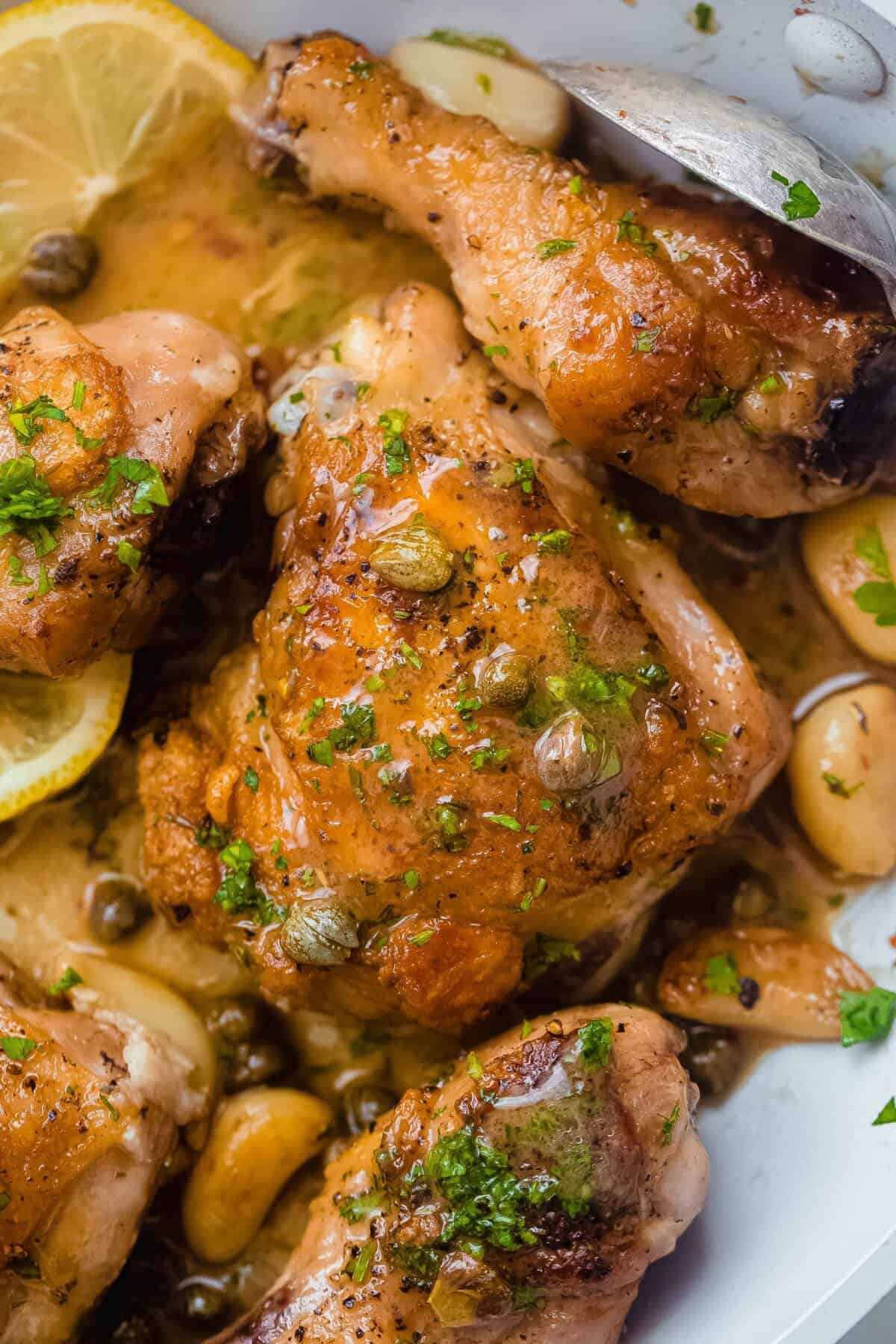 Soul-Warming Lemon Garlic Braised Chicken