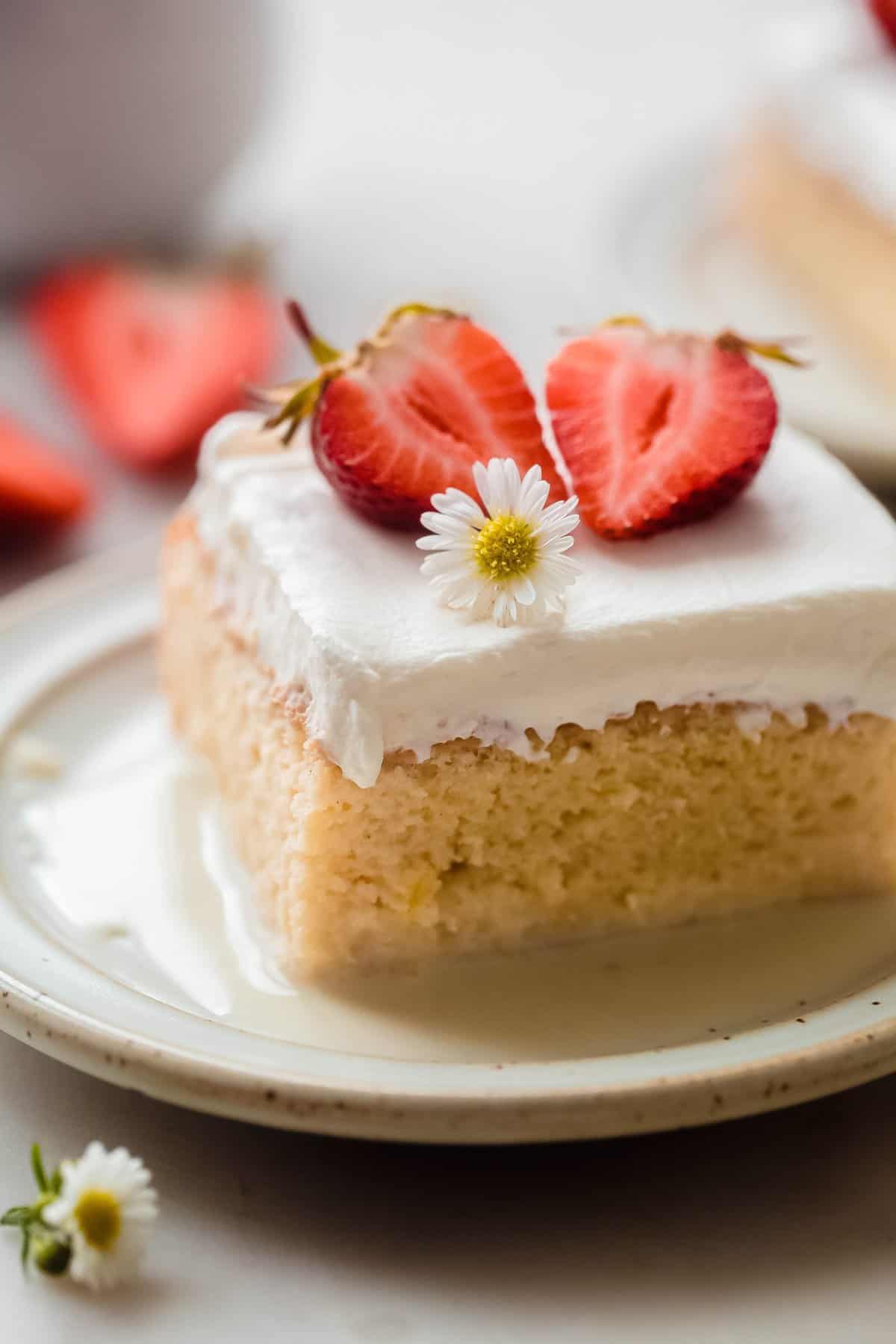 Easy Scratch Tres Leches Cake (Three-Milk Cake) - Little Spice Jar