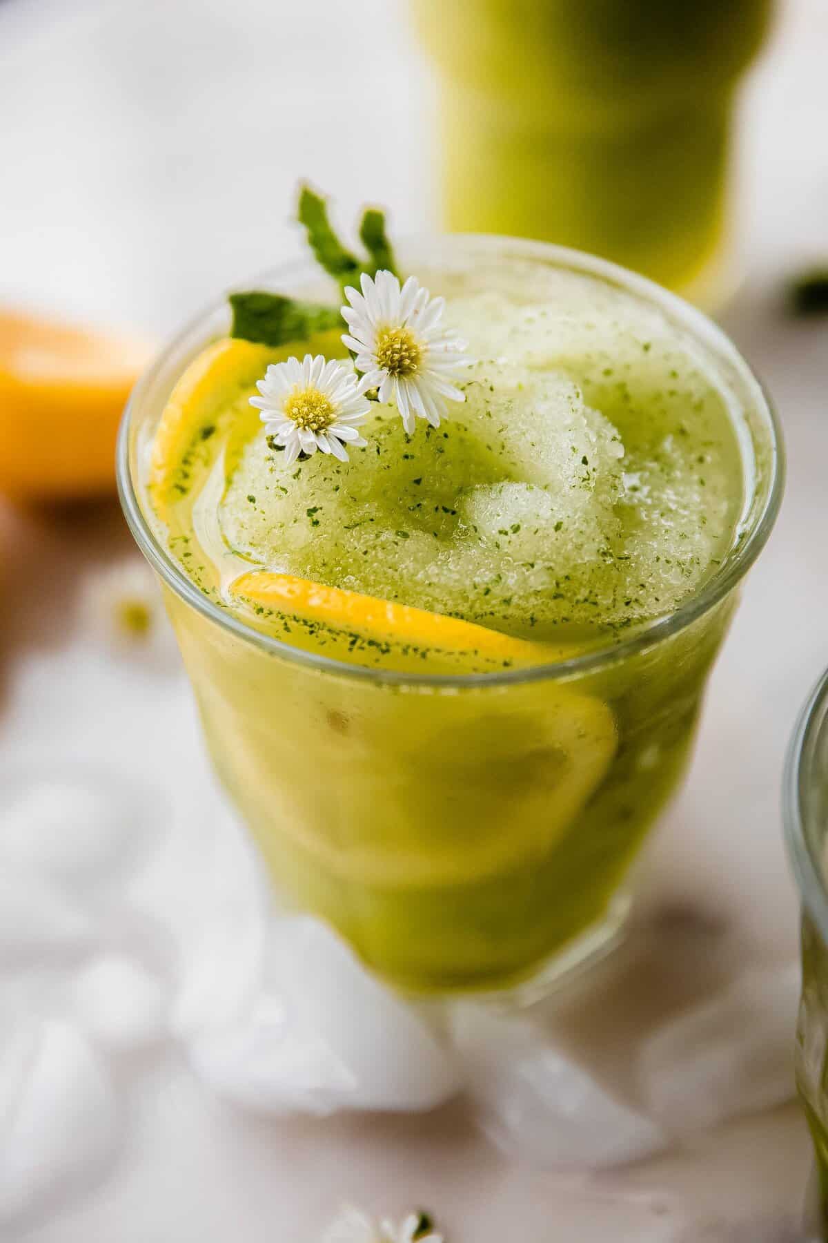 Most Refreshing Frozen Mint Lemonade (Limonana)