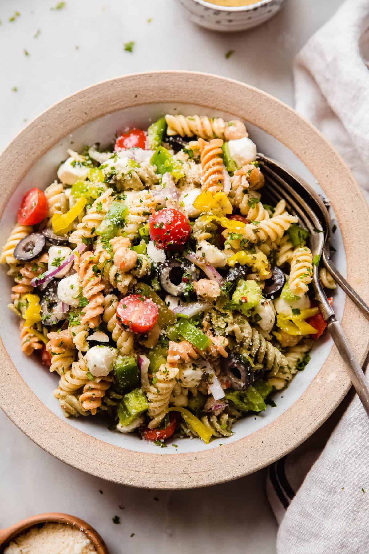 Zesty Italian Pasta Salad (Potluck Salad) Recipe