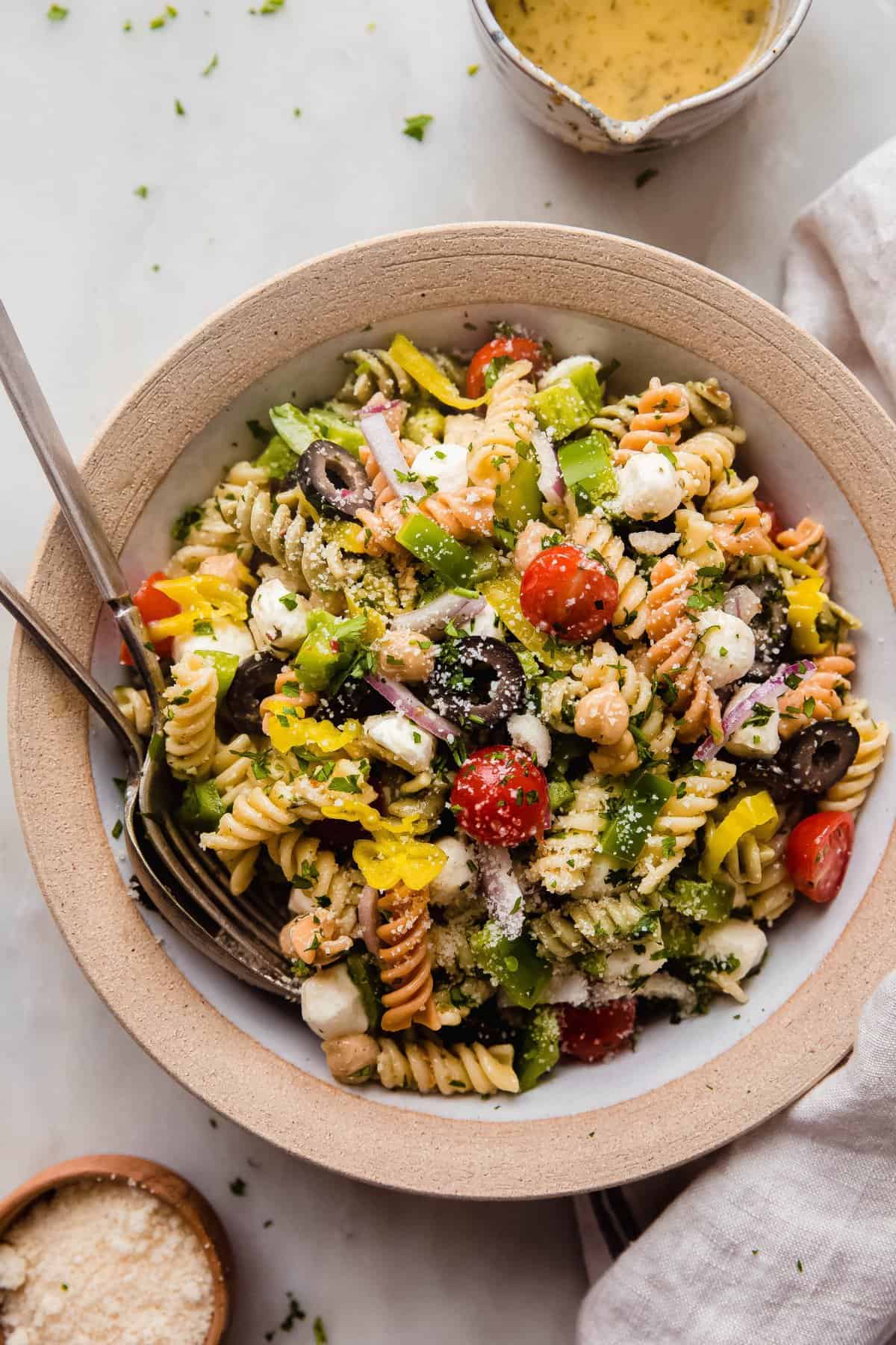 Zesty Italian Pasta Salad (Potluck Salad)