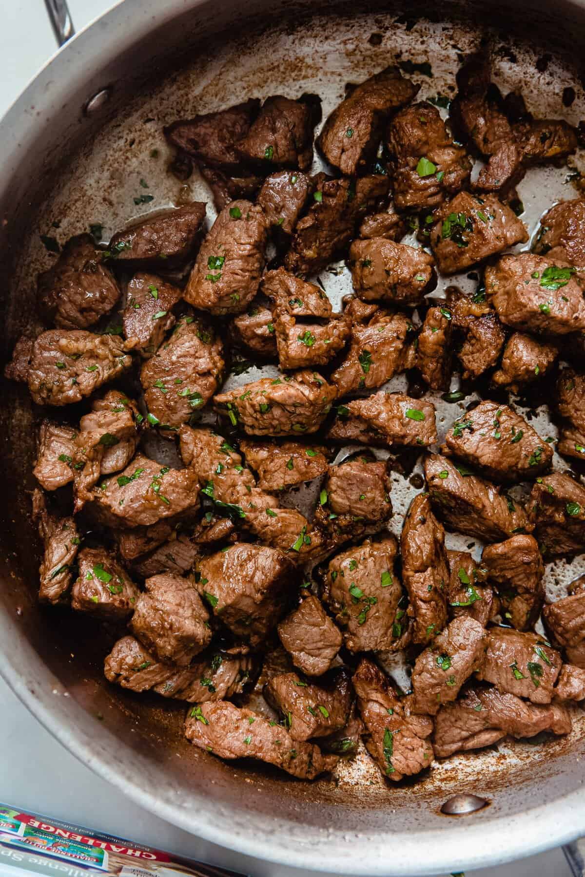 Cajun Garlic Butter Steak Bites