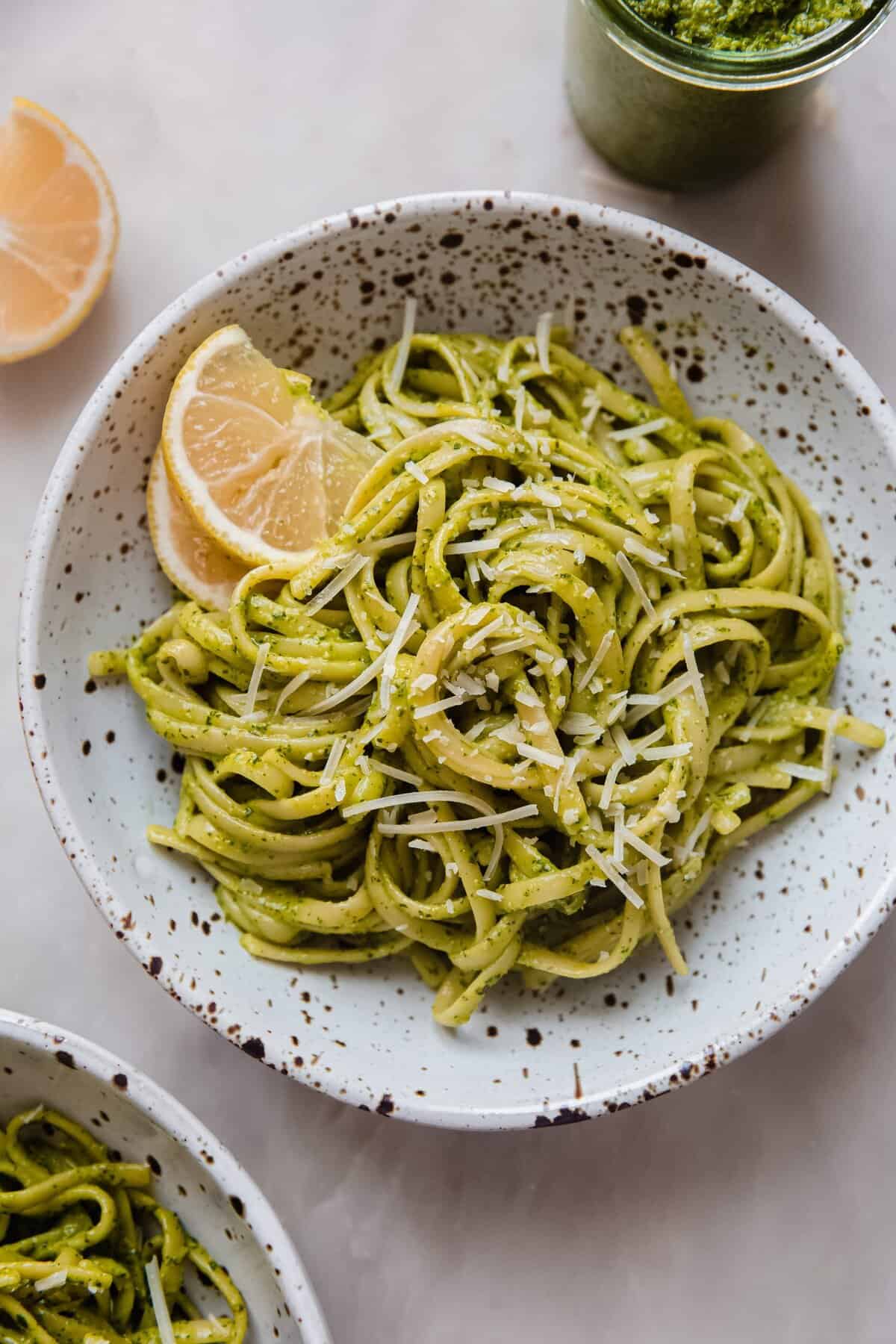 Easy Spinach Pesto Pasta
