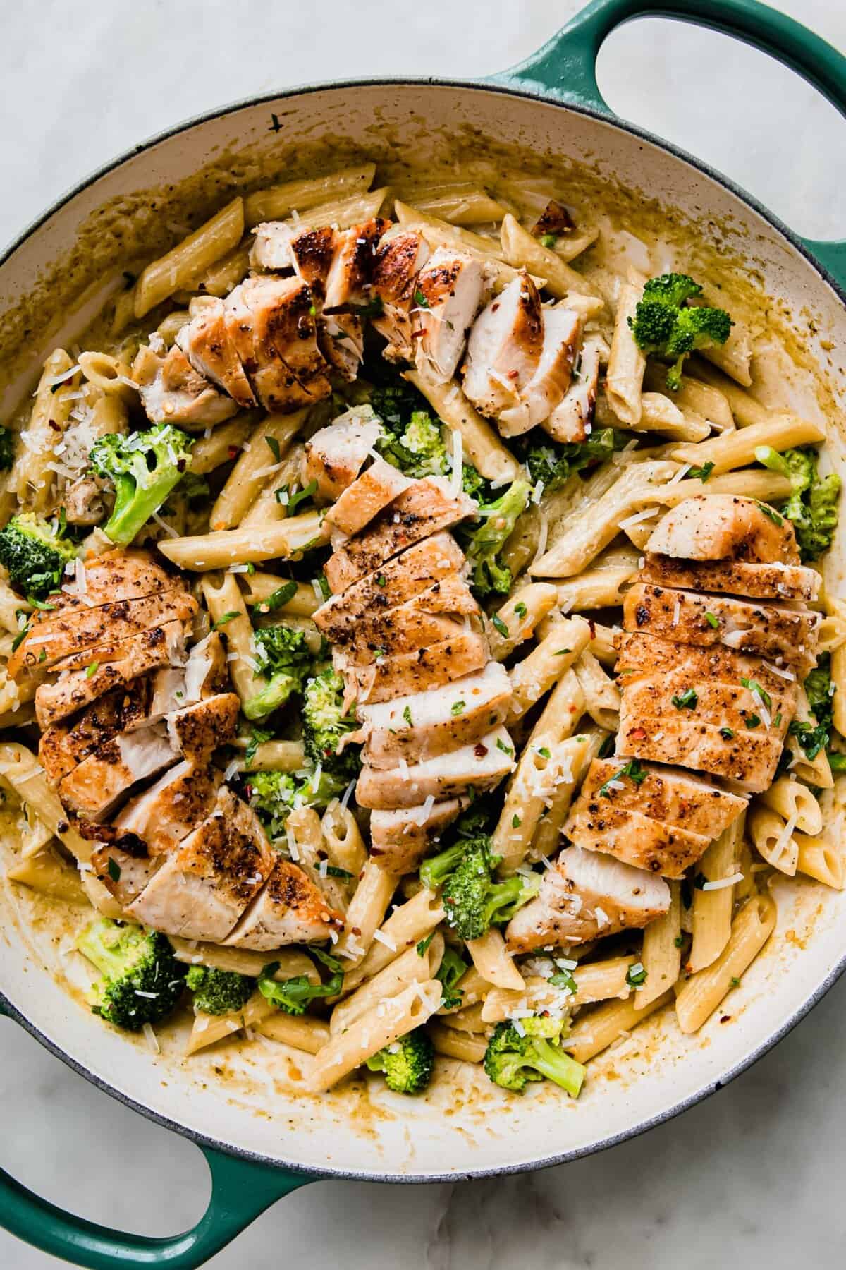Creamy Pesto Pasta with Chicken - Little Spice Jar